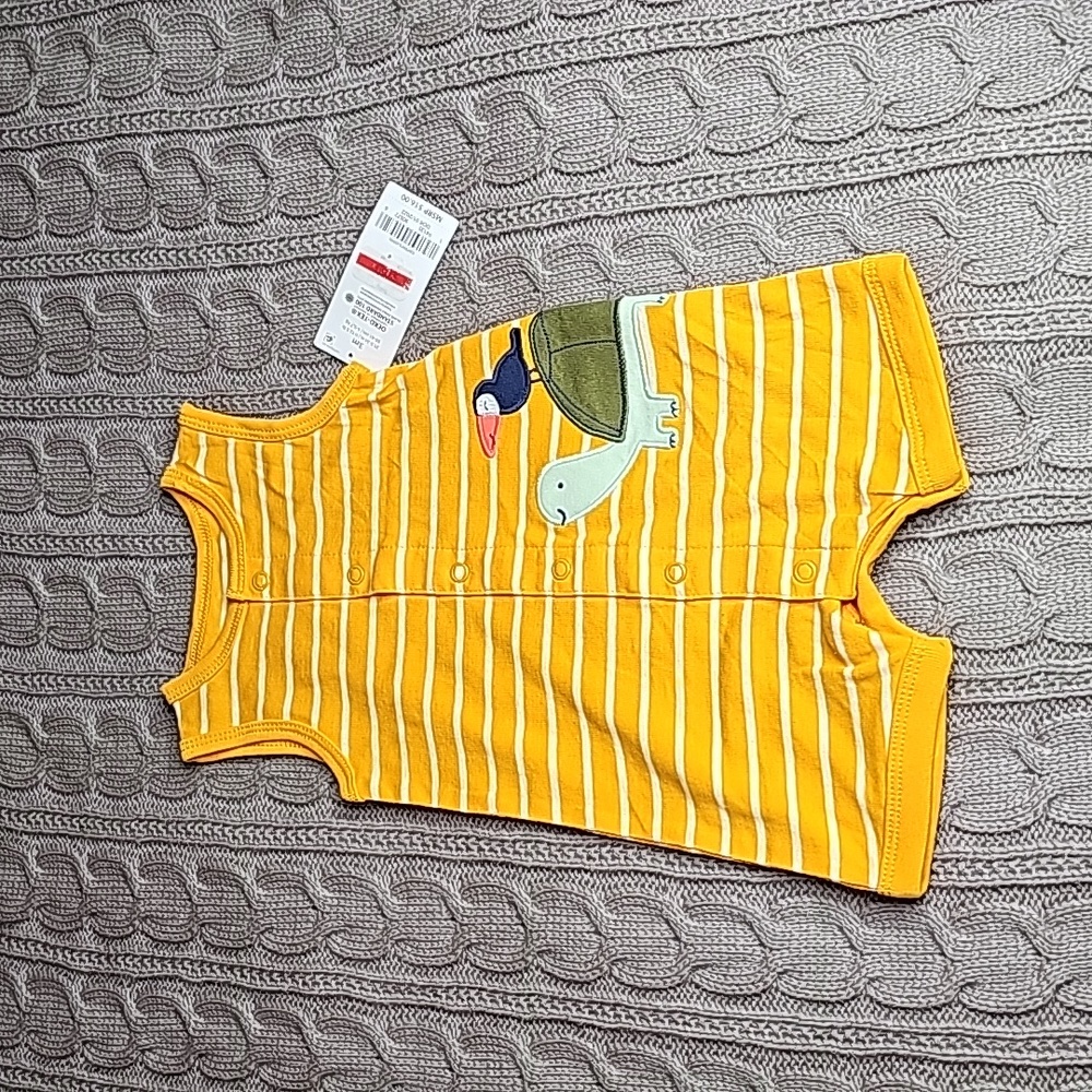 Nwt Carters Orange Romper